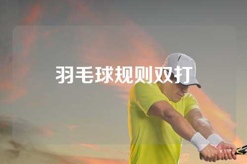 羽毛球规则双打