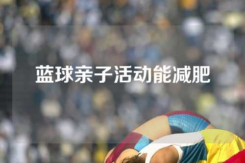 蓝球亲子活动能减肥