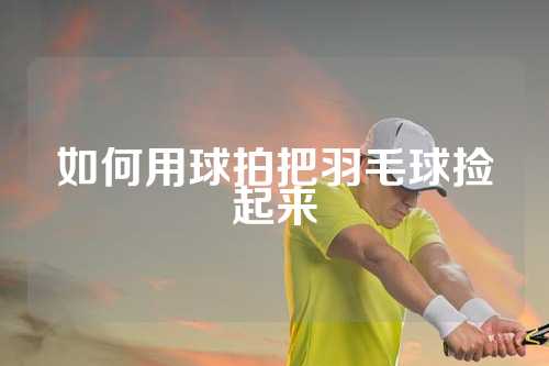 如何用球拍把羽毛球捡起来
