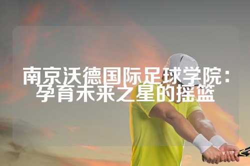 南京沃德国际足球学院：孕育未来之星的摇篮