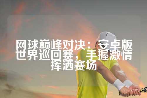 网球巅峰对决：安卓版世界巡回赛，手握激情挥洒赛场