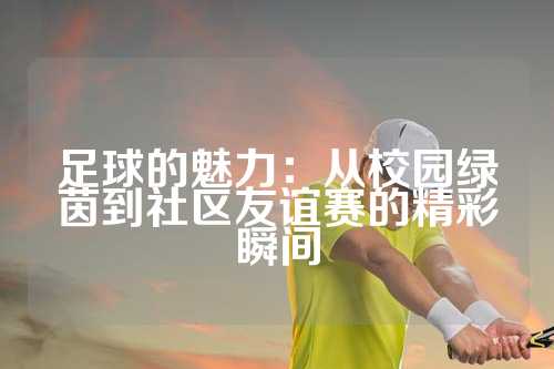 足球的魅力：从校园绿茵到社区友谊赛的精彩瞬间