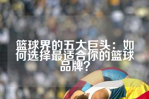篮球界的五大巨头：如何选择最适合你的篮球品牌？