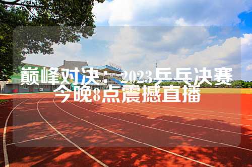 巅峰对决：2023乒乓决赛今晚8点震撼直播