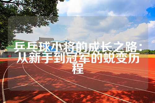 乒乓球小将的成长之路：从新手到冠军的蜕变历程