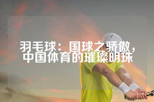 羽毛球：国球之骄傲，中国体育的璀璨明珠