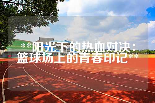 **阳光下的热血对决：篮球场上的青春印记**