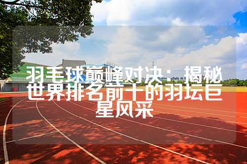 羽毛球巅峰对决：揭秘世界排名前十的羽坛巨星风采