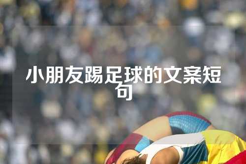 小朋友踢足球的文案短句