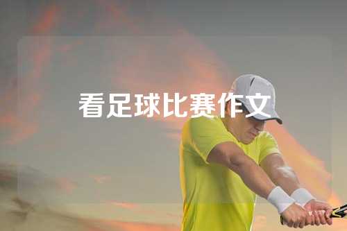看足球比赛作文