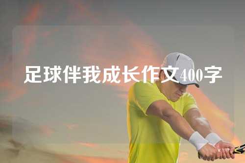足球伴我成长作文400字